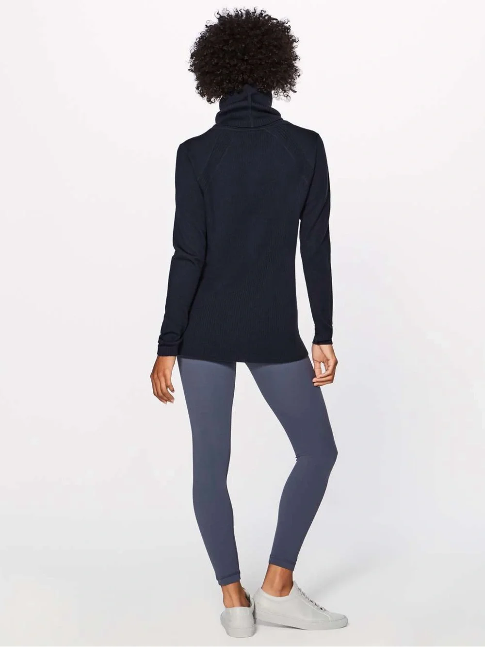 lululemon athletica Sweat & Savasana Sweater 100% Merino Wool Black Size 10